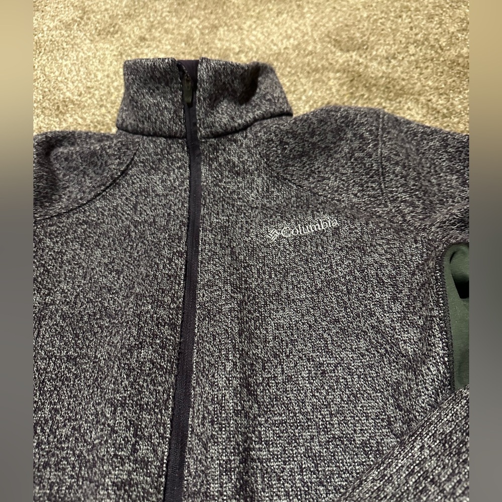 Columbia Heathered purple/gray wind breaker jacket size medium - Picture 2 of 10